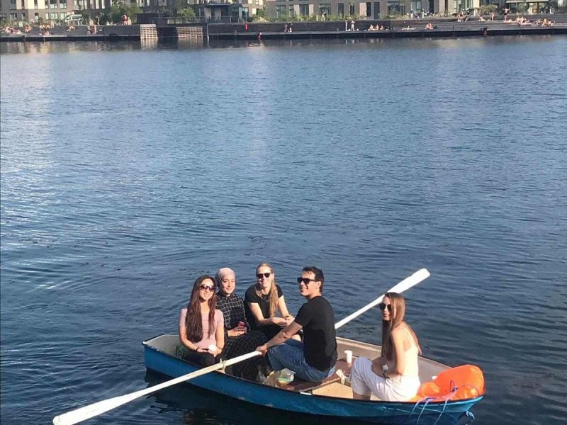 Team enjoying summer on our boat